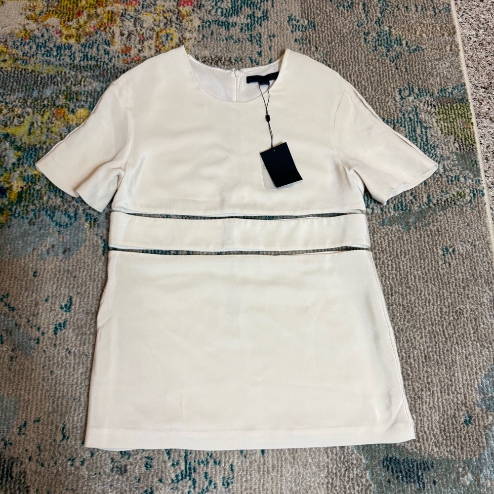 Alexander Wang Silk Cut Out Blouse Size 4